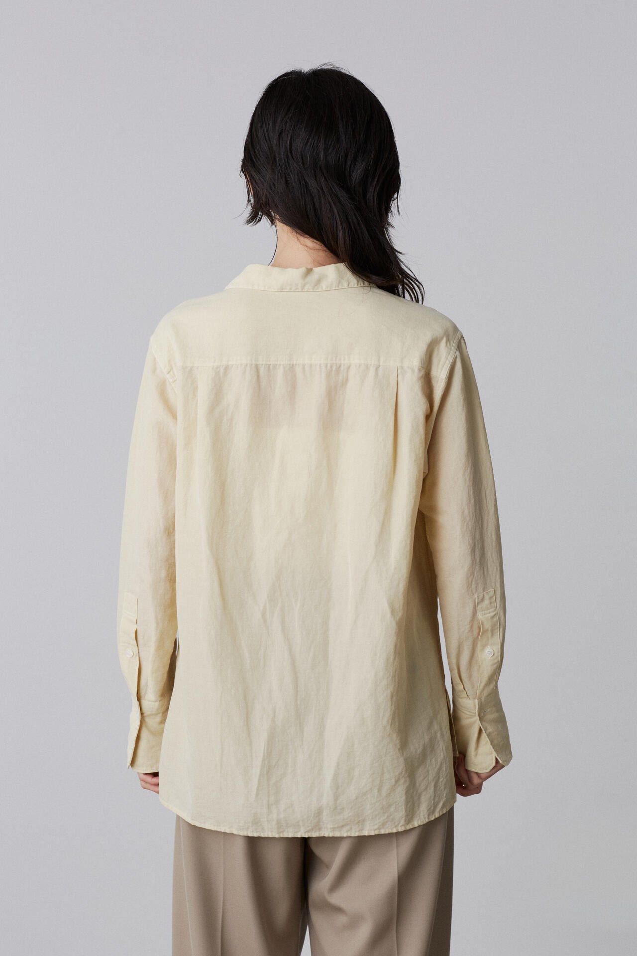 YLEVE / COTTON RAMIE BROAD SHIRT