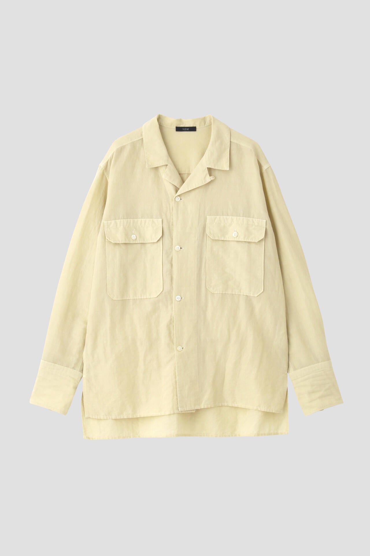 YLEVE / COTTON RAMIE BROAD SHIRT