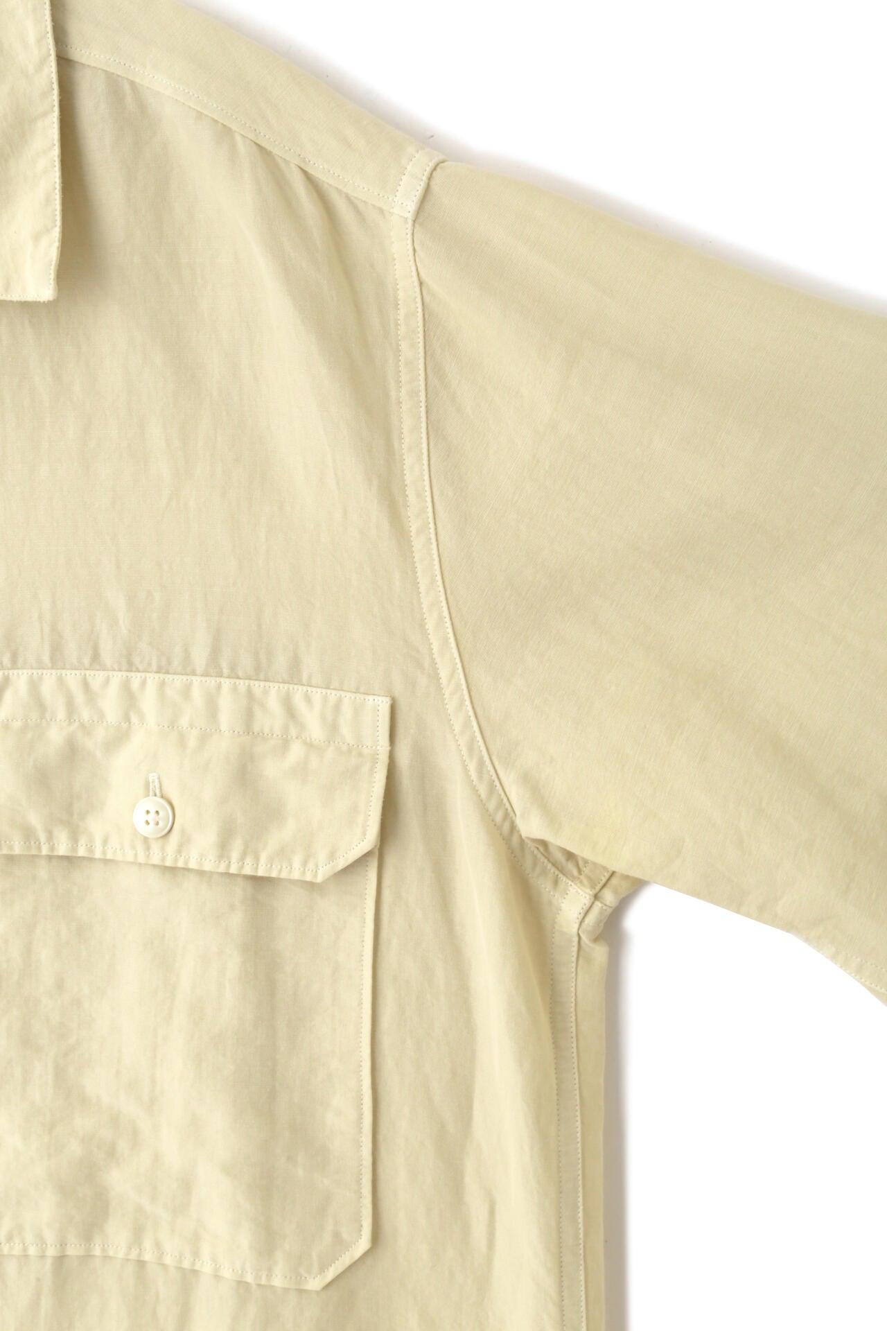 YLEVE / COTTON RAMIE BROAD SHIRT