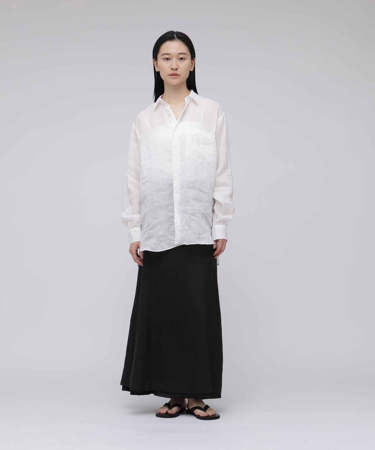YLEVE / ROYAL RAMIE BROAD SHIRT