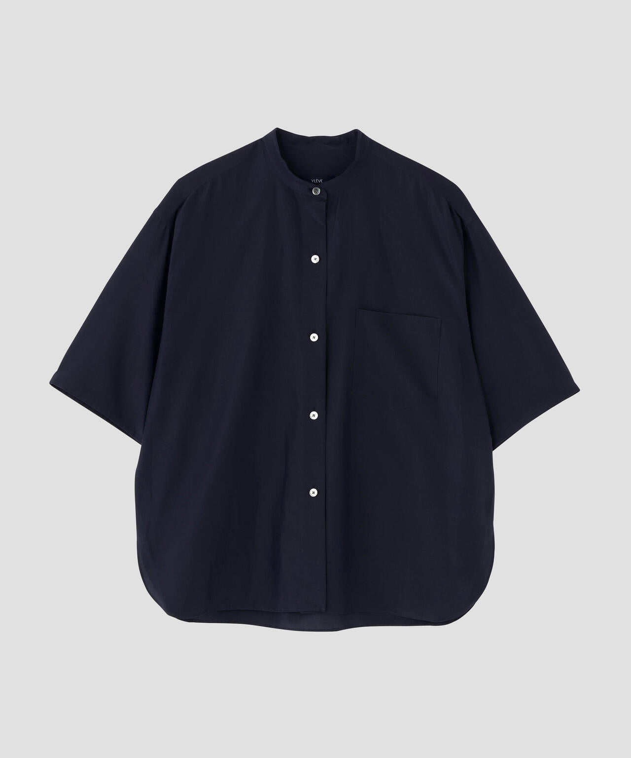 YLEVE / SILK COTTON CLOTH BIO SUEDE SHIRT