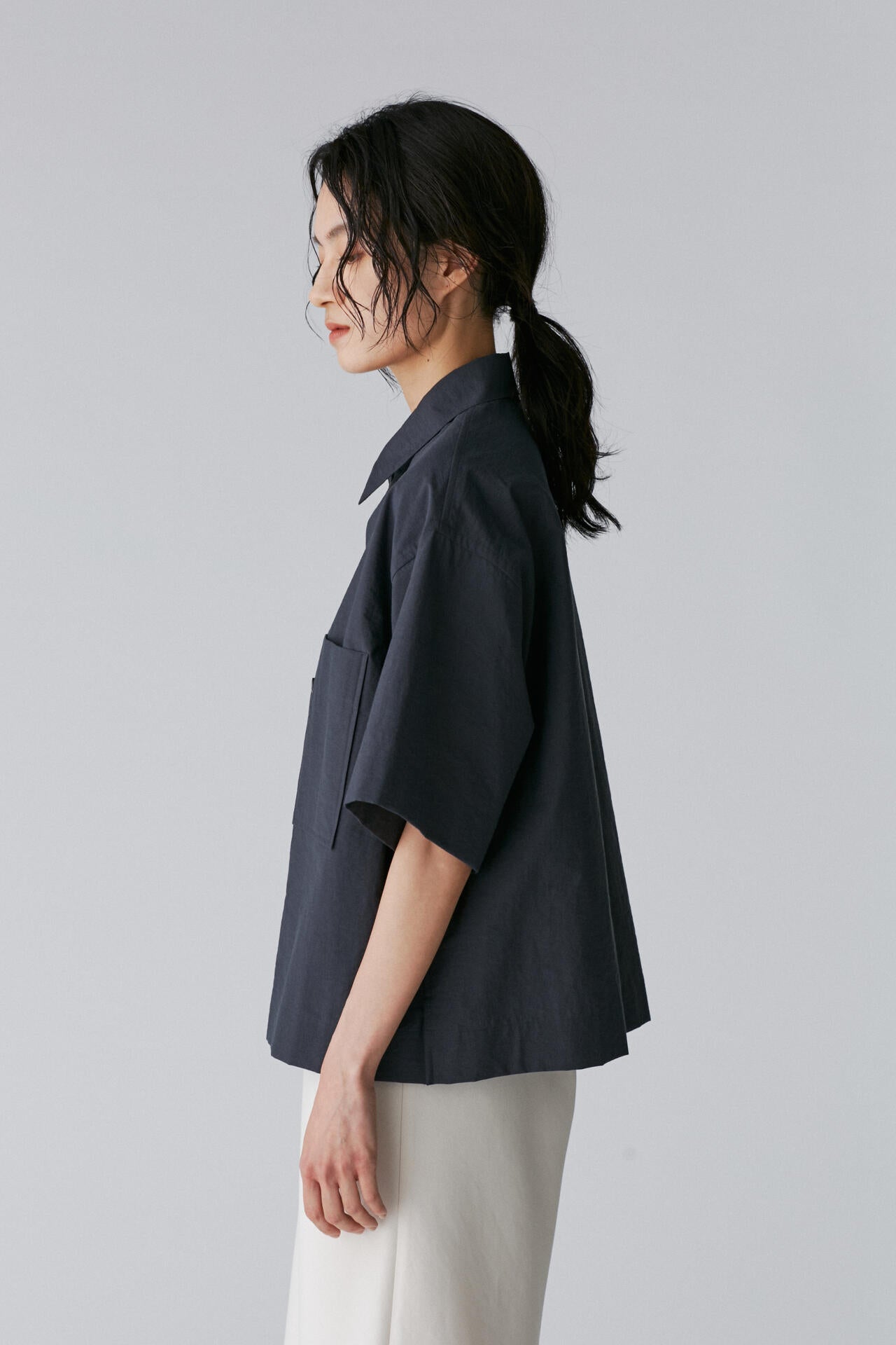 YLEVE / COTTON NYLON WASHER SHIRT