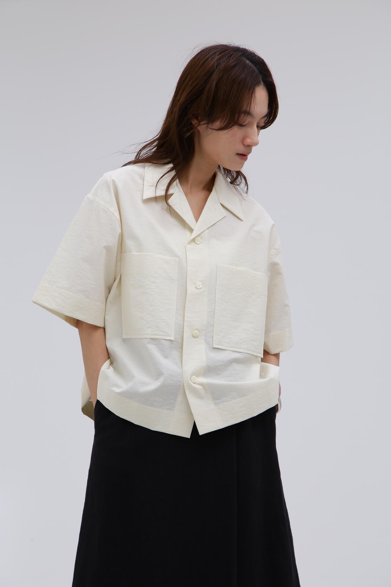 YLEVE / COTTON NYLON WASHER SHIRT