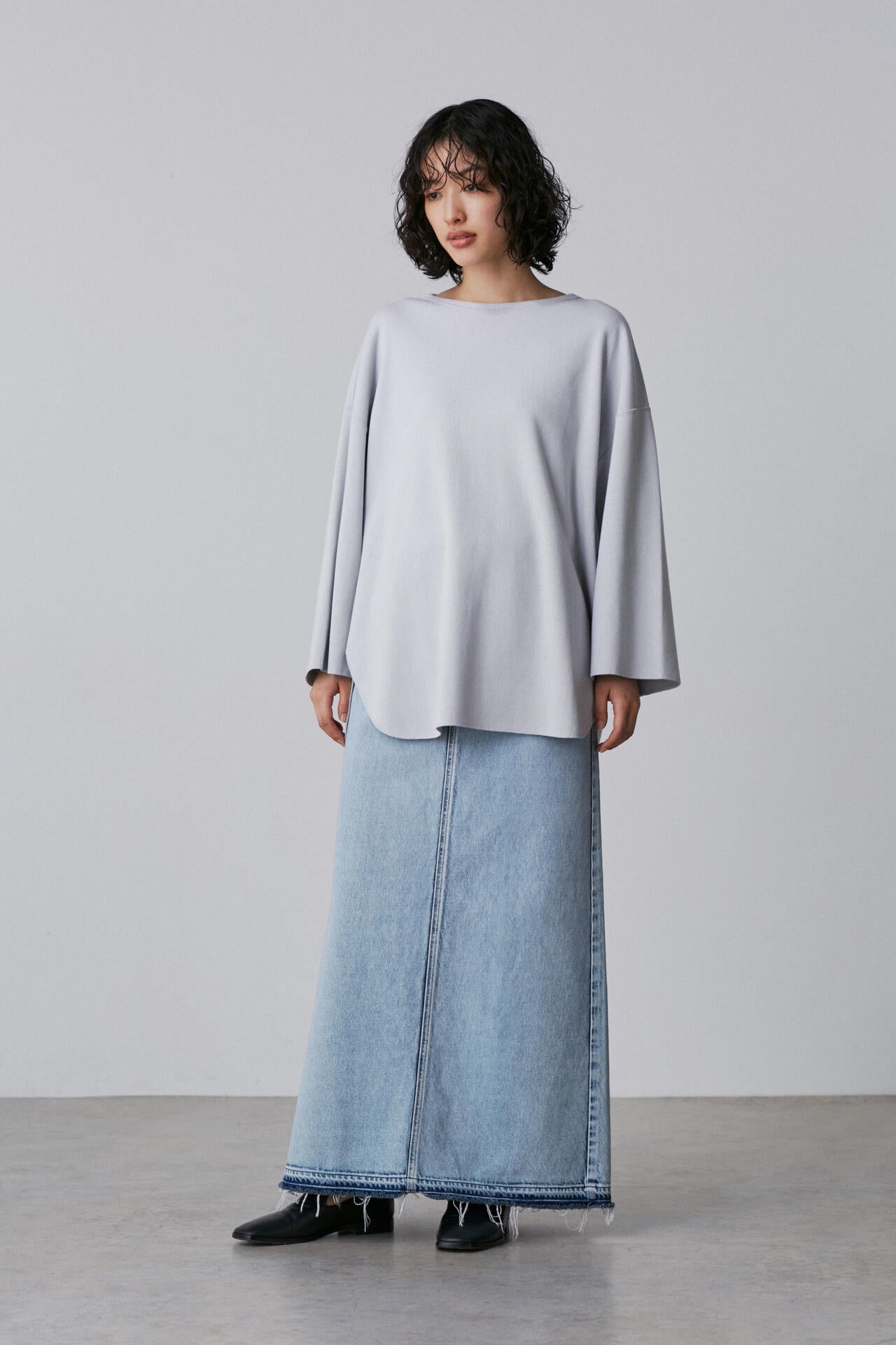 YLEVE / COTTON RIB PULL OVER BIG