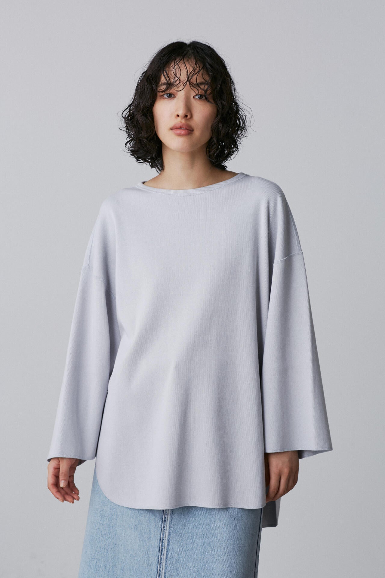 YLEVE / COTTON RIB PULL OVER BIG