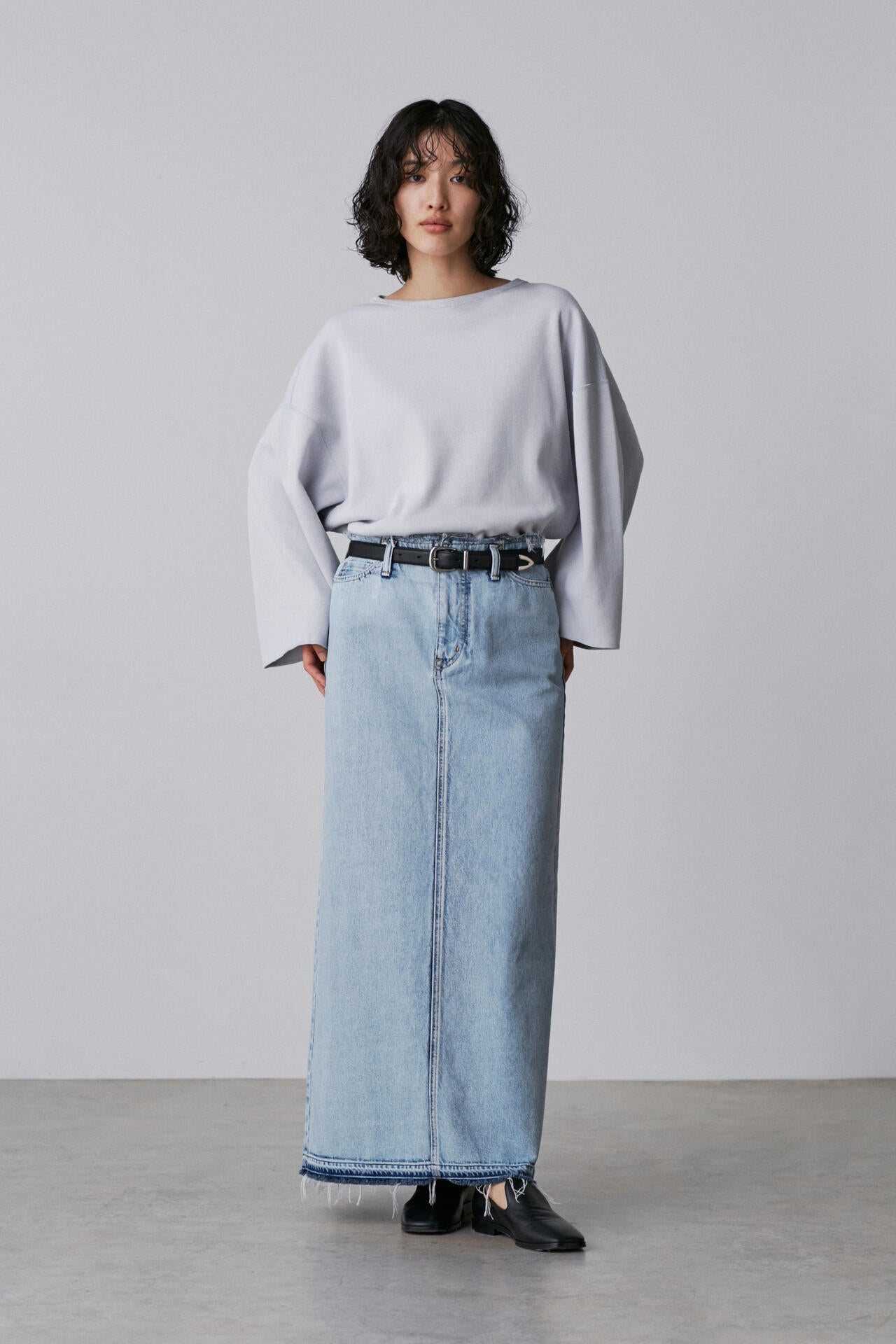 YLEVE / COTTON RIB PULL OVER BIG