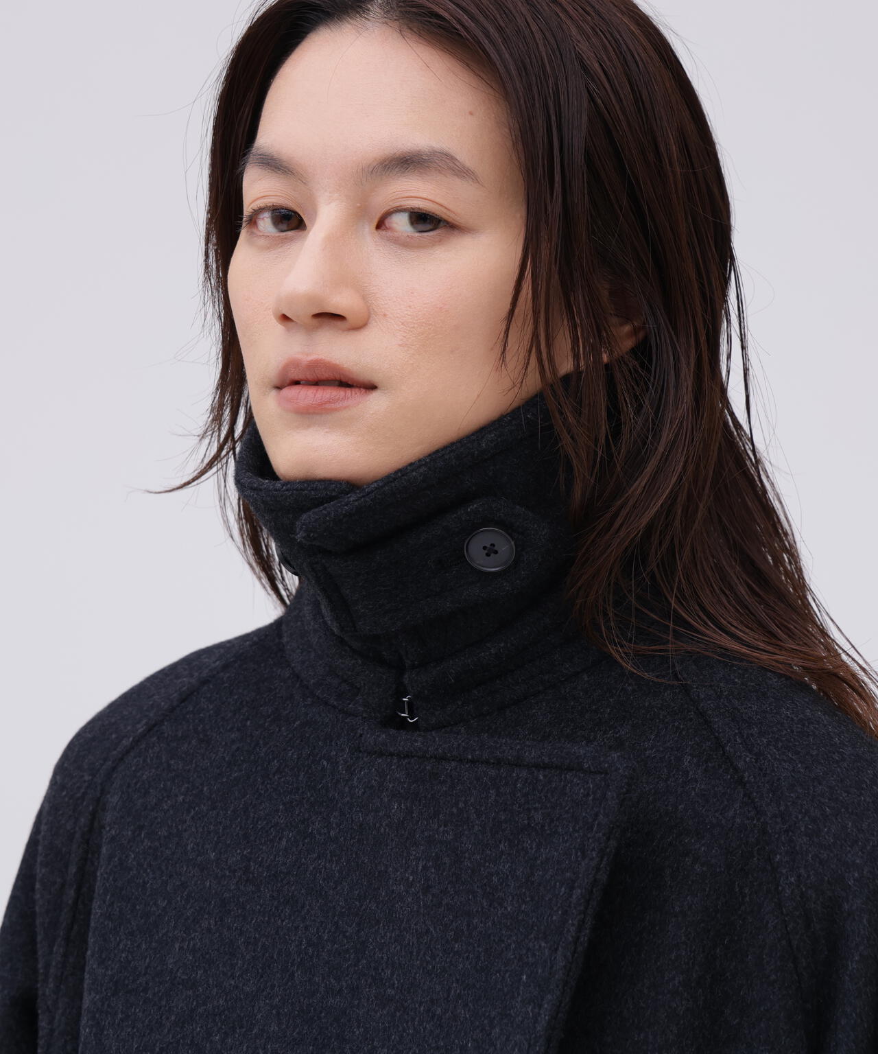 YLEVE / SUPER120'S WOOL SHARM BEAVER COAT