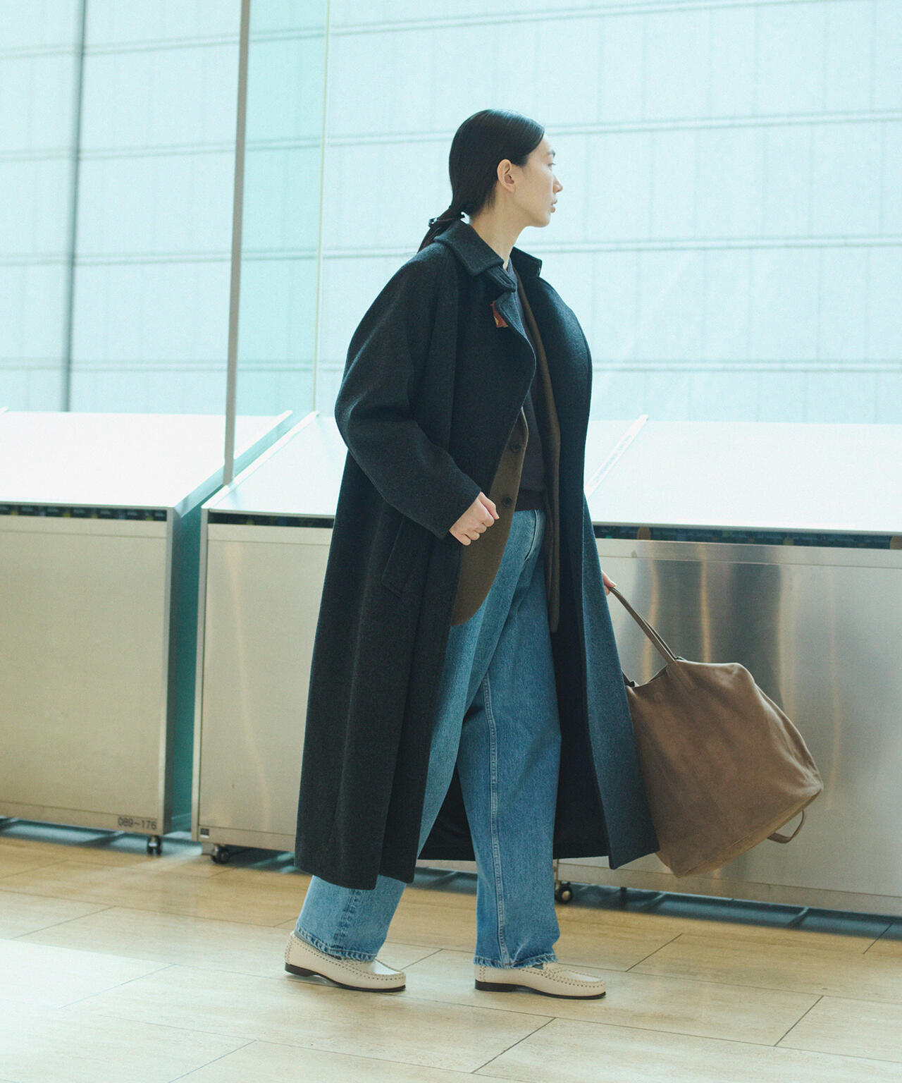 YLEVE / SUPER120'S WOOL SHARM BEAVER COAT