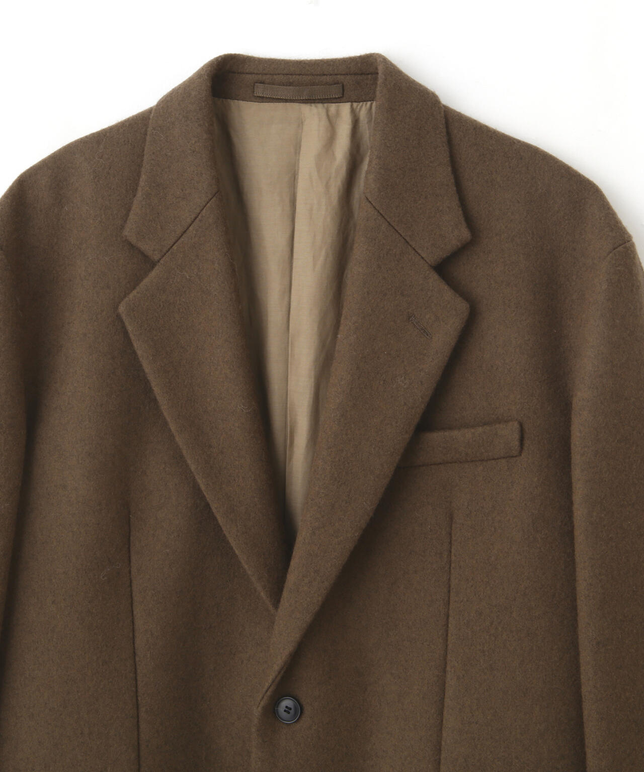 YLEVE / NON MULESING WOOL OVERDYE MELTON JACKET