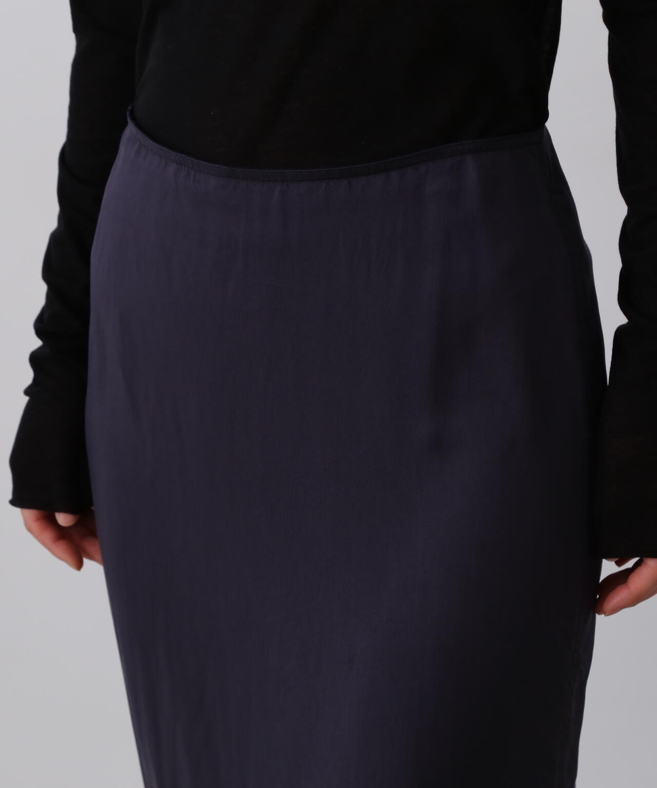 YLEVE / CUPRA TWILL GARMANT DYE SKIRT