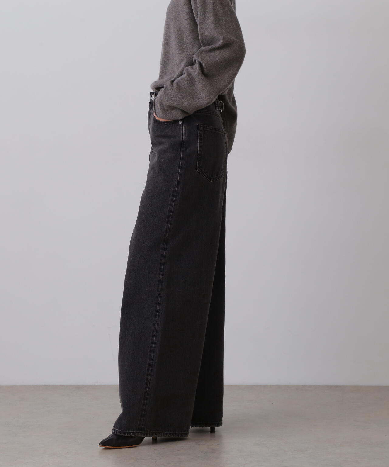 YLEVE / 13.5oz DENIM HIGH WAIST WIDE