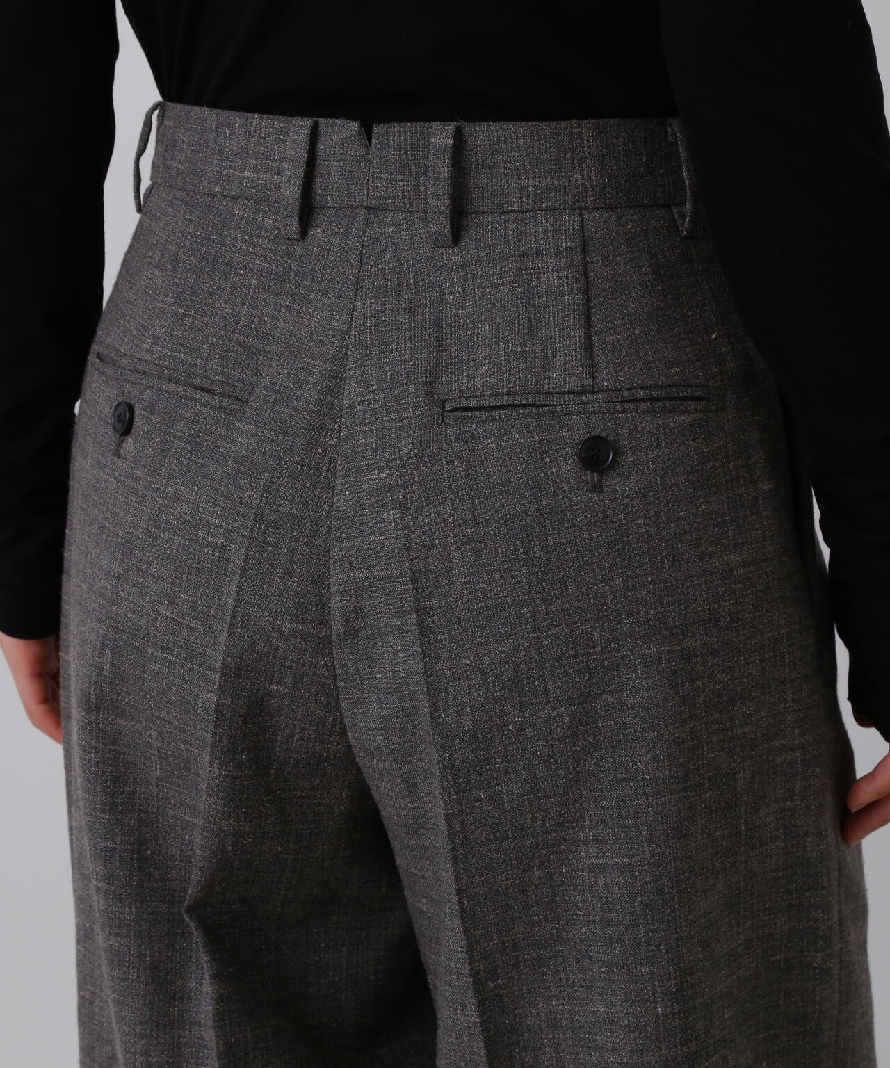 YLEVE / WOOL LINEN TROUSERS