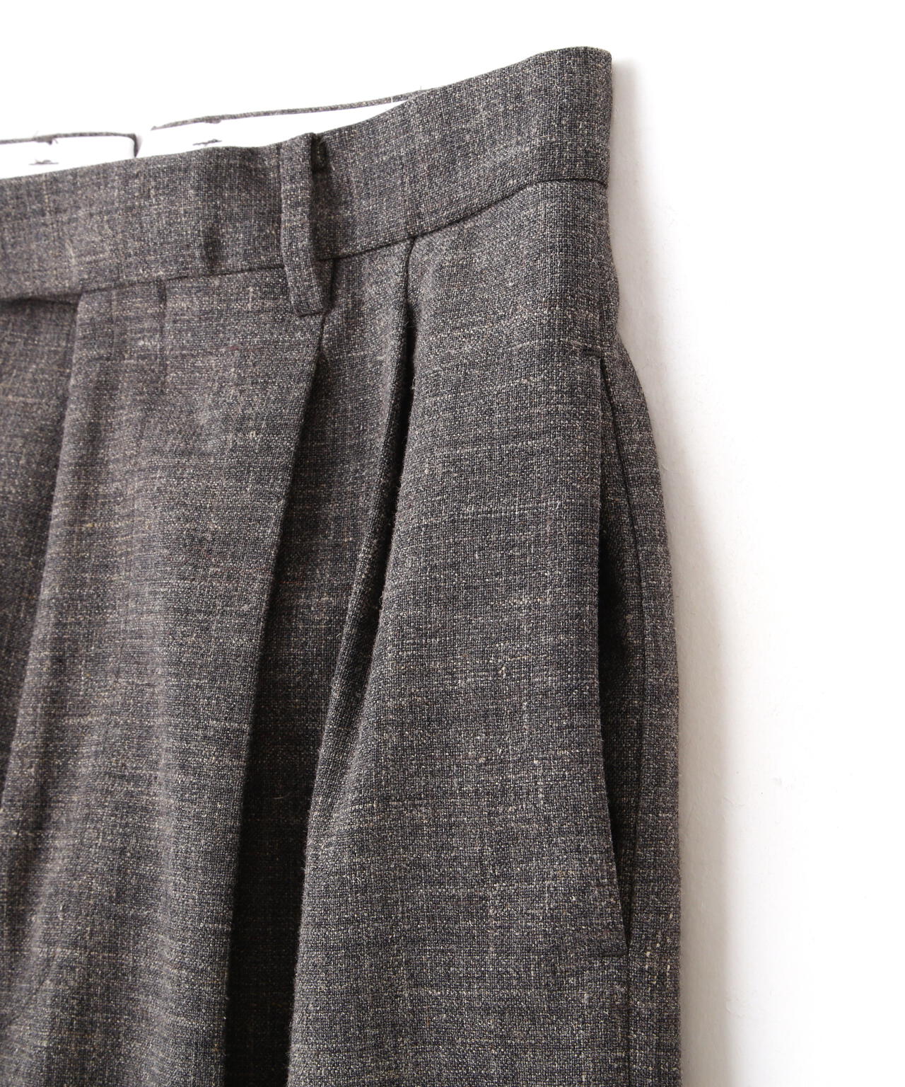 YLEVE / WOOL LINEN TROUSERS