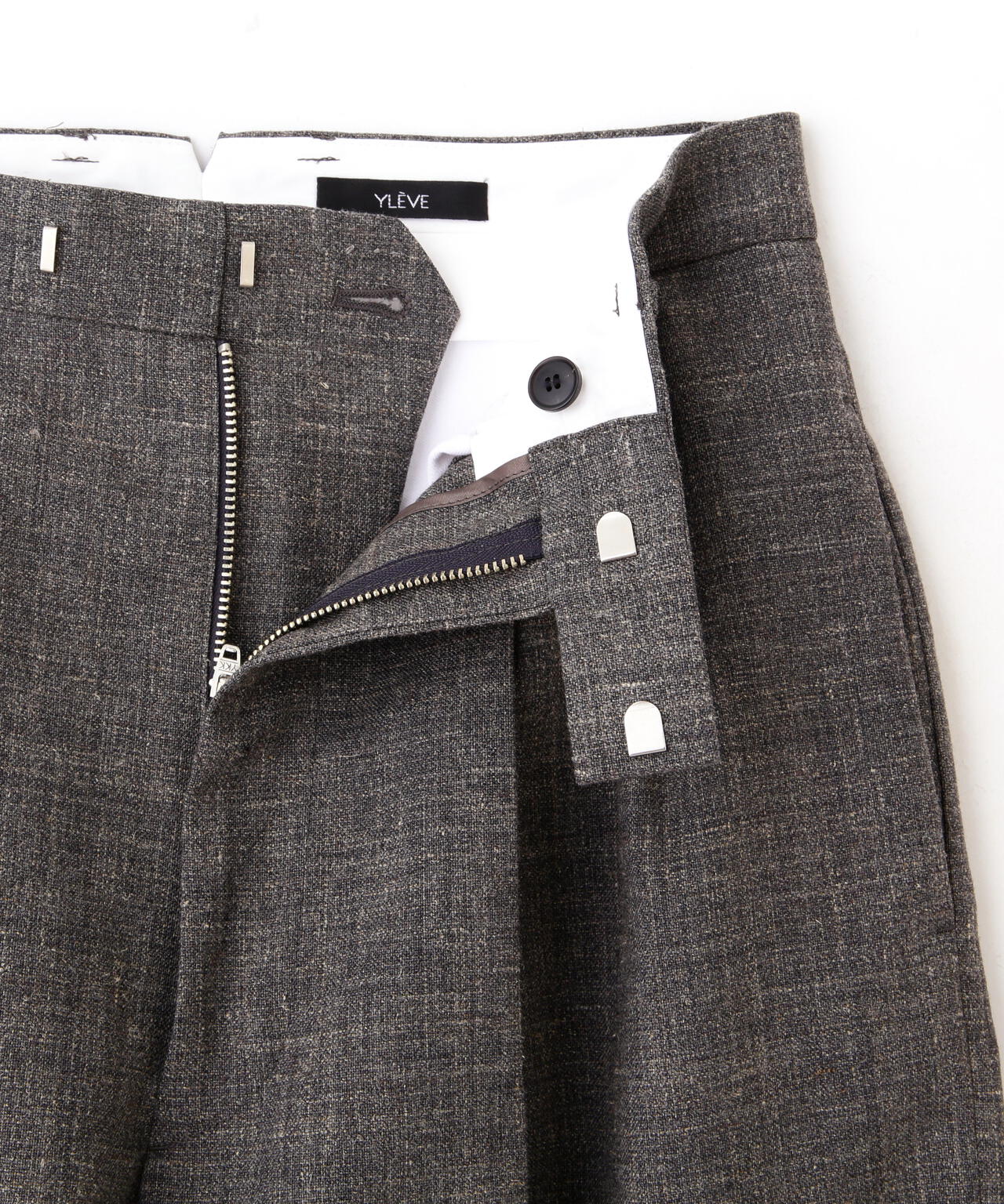 YLEVE / WOOL LINEN TROUSERS