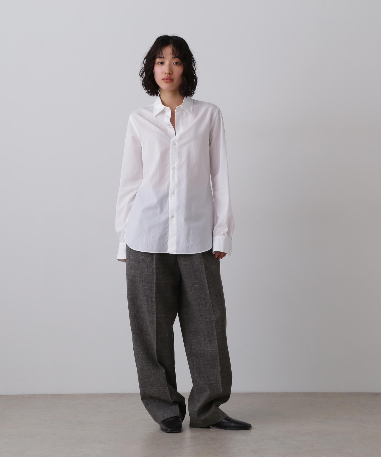 YLEVE / WOOL LINEN TROUSERS