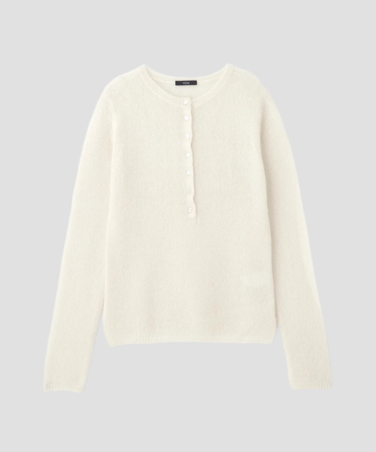 YLEVE / FAIRY ALPACA KNIT HENLY NECK