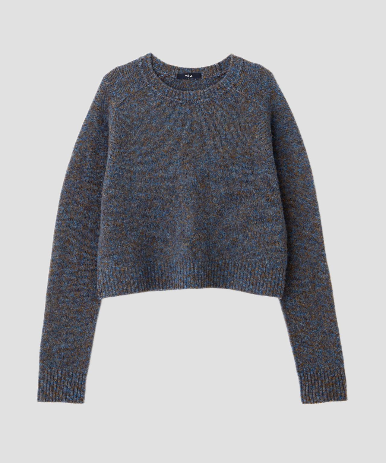 YLEVE / ITARIAN MERINO WOOL MELANGE KNIT PULL OVER