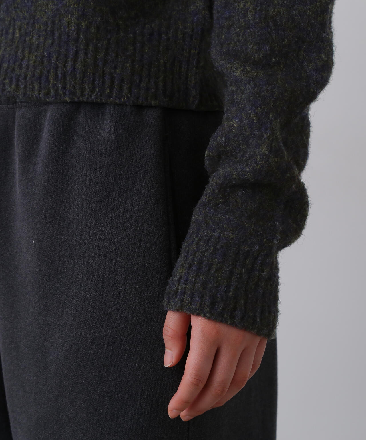 YLEVE / ITARIAN MERINO WOOL MELANGE KNIT PULL OVER