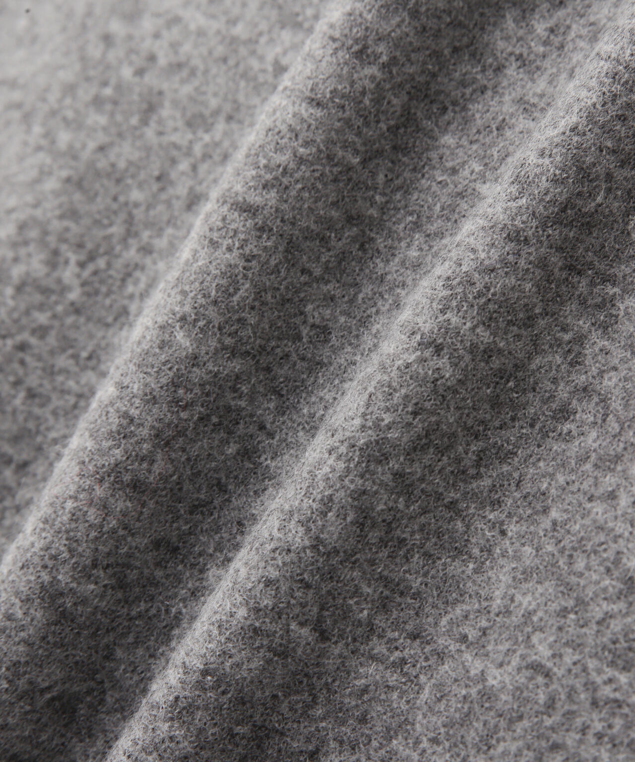 YLEVE / ULTRAFINE MERINO MILLED WOOL KNIT HALF ZIP PULL OVER