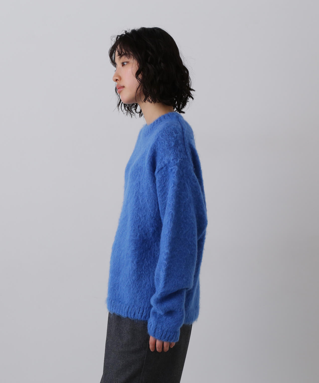 YLEVE / MOHAIR NAPPING KNIT PULL OVER