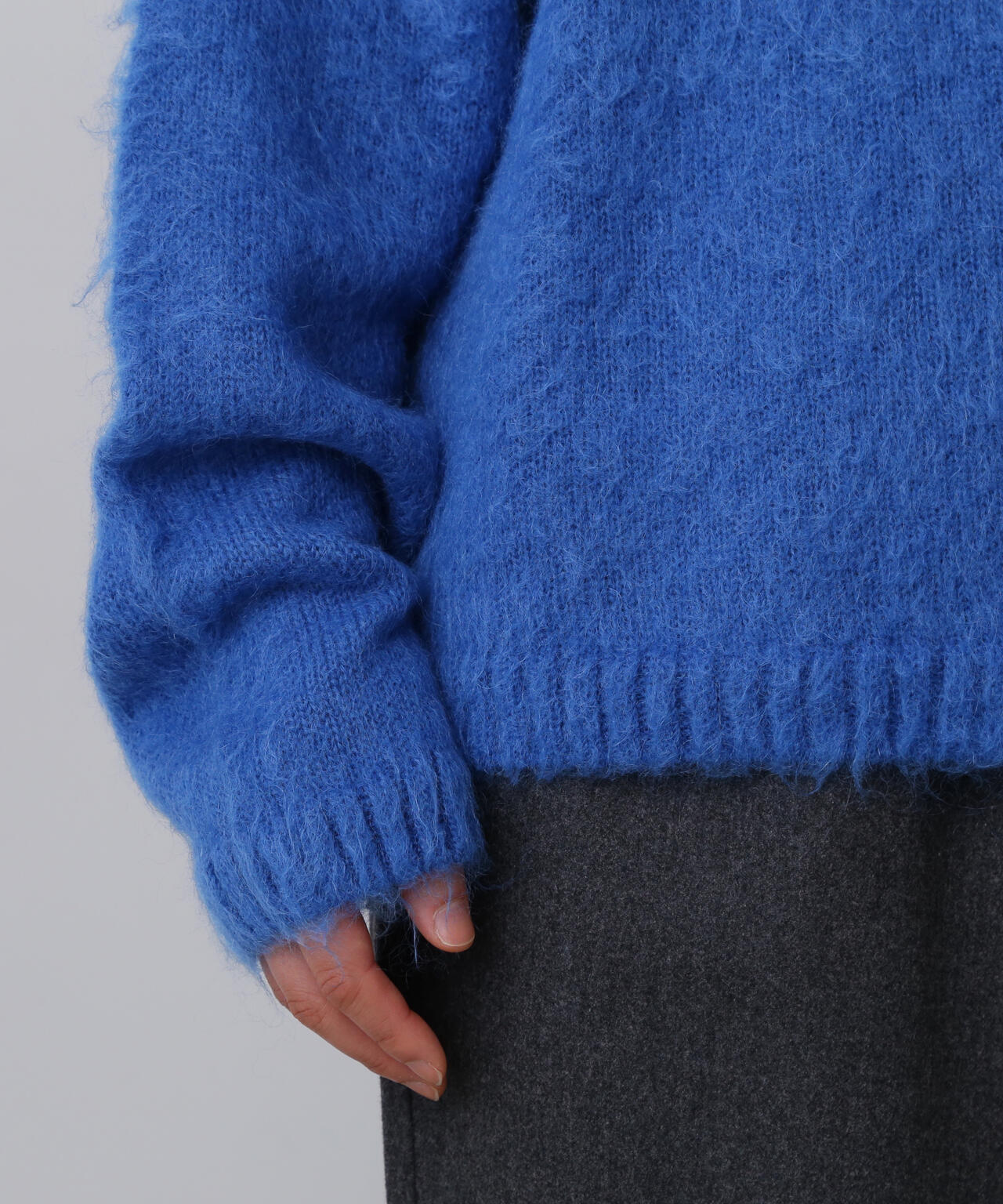 YLEVE / MOHAIR NAPPING KNIT PULL OVER