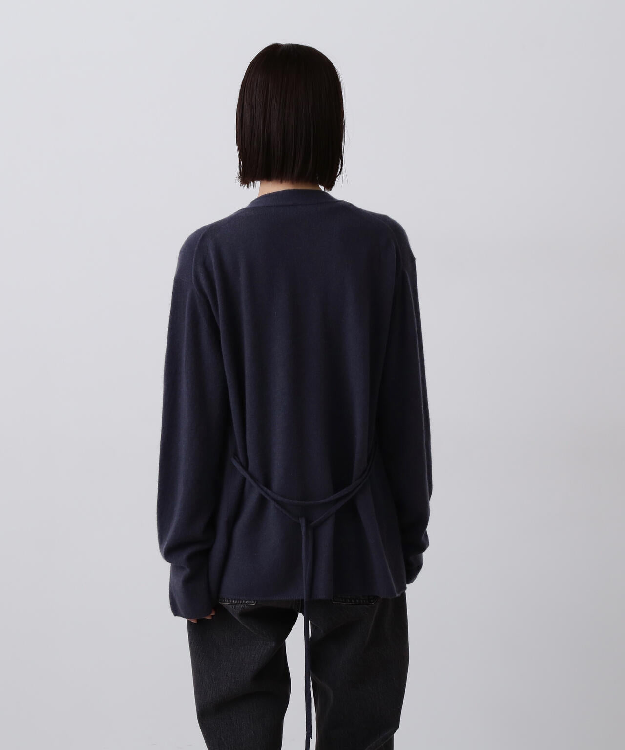 YLEVE / CASHMERE KNIT WRAP CARDIGAN