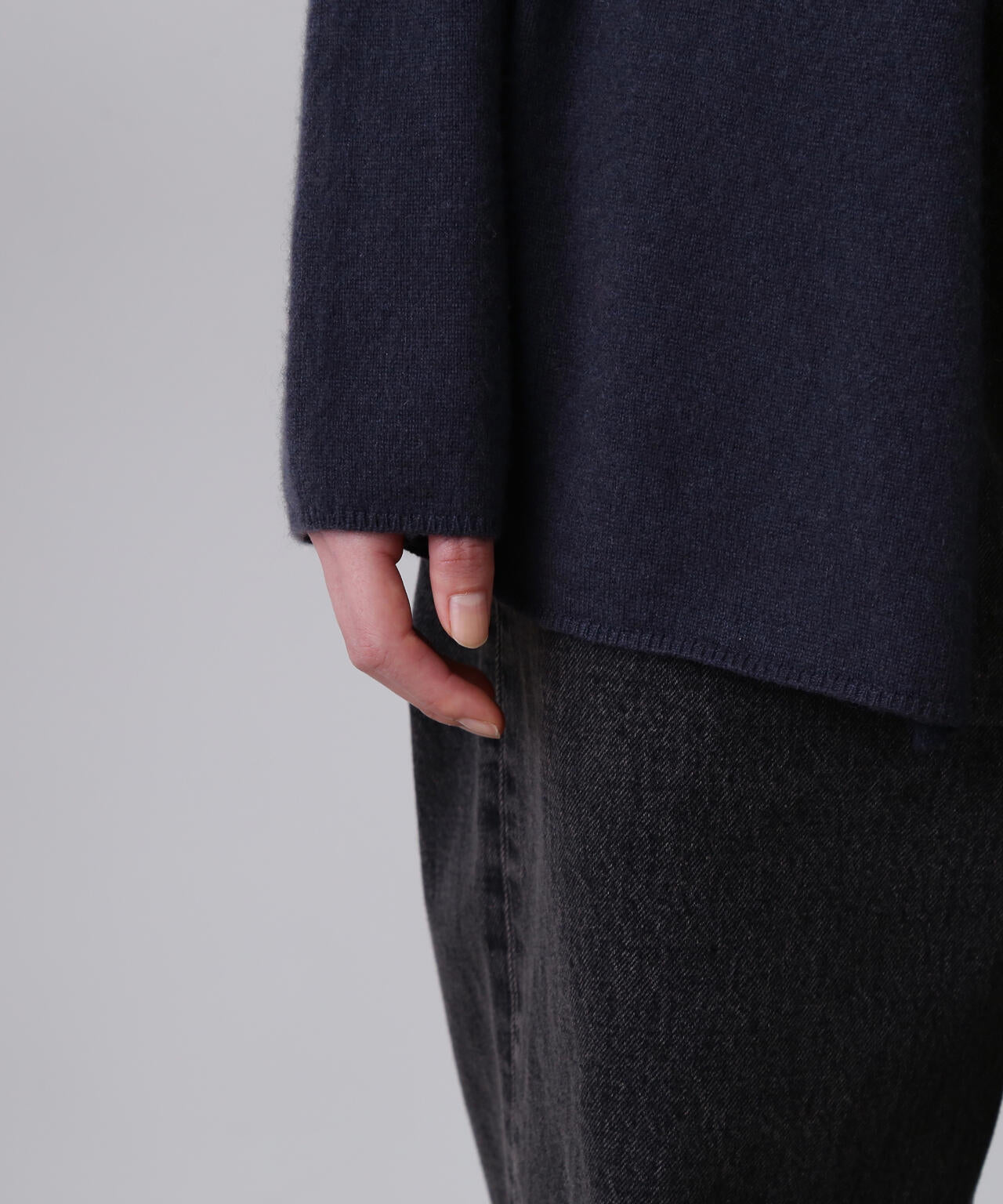 YLEVE / CASHMERE KNIT WRAP CARDIGAN