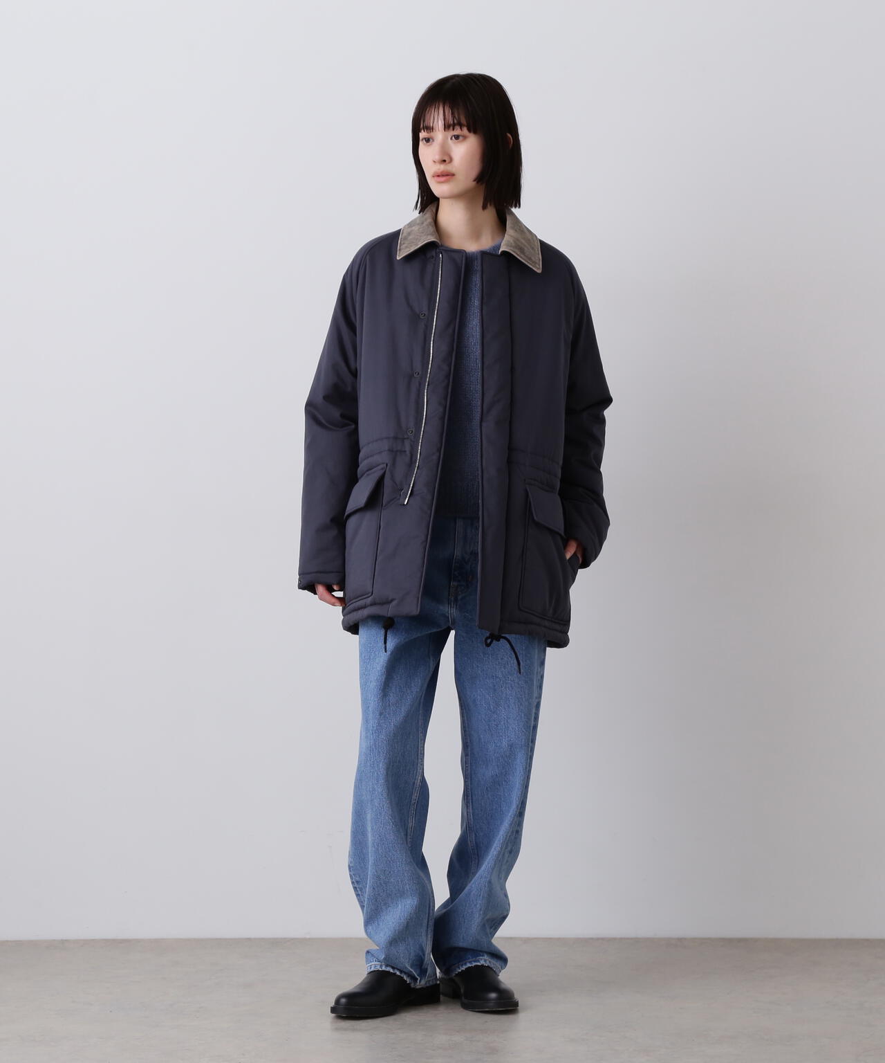 YLEVE / COTTON RIB PULLOVER BIG
