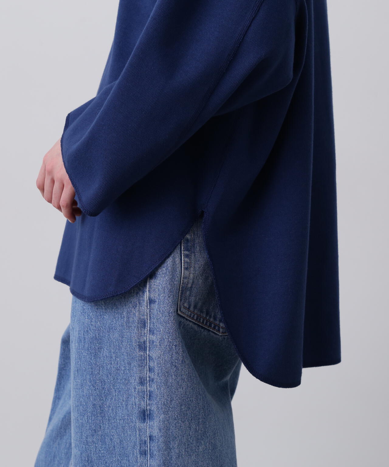 YLEVE / COTTON RIB PULLOVER BIG