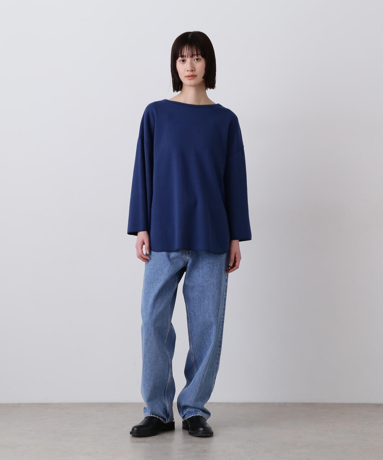 YLEVE / COTTON RIB PULLOVER BIG