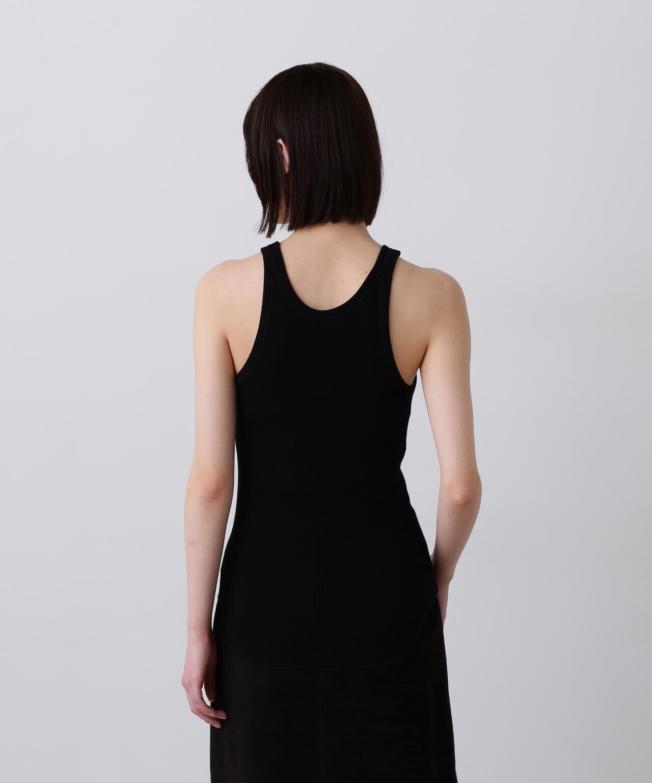 YLEVE / ORGANIC COTTON LOOP-WHEELED RIB TANK TOP