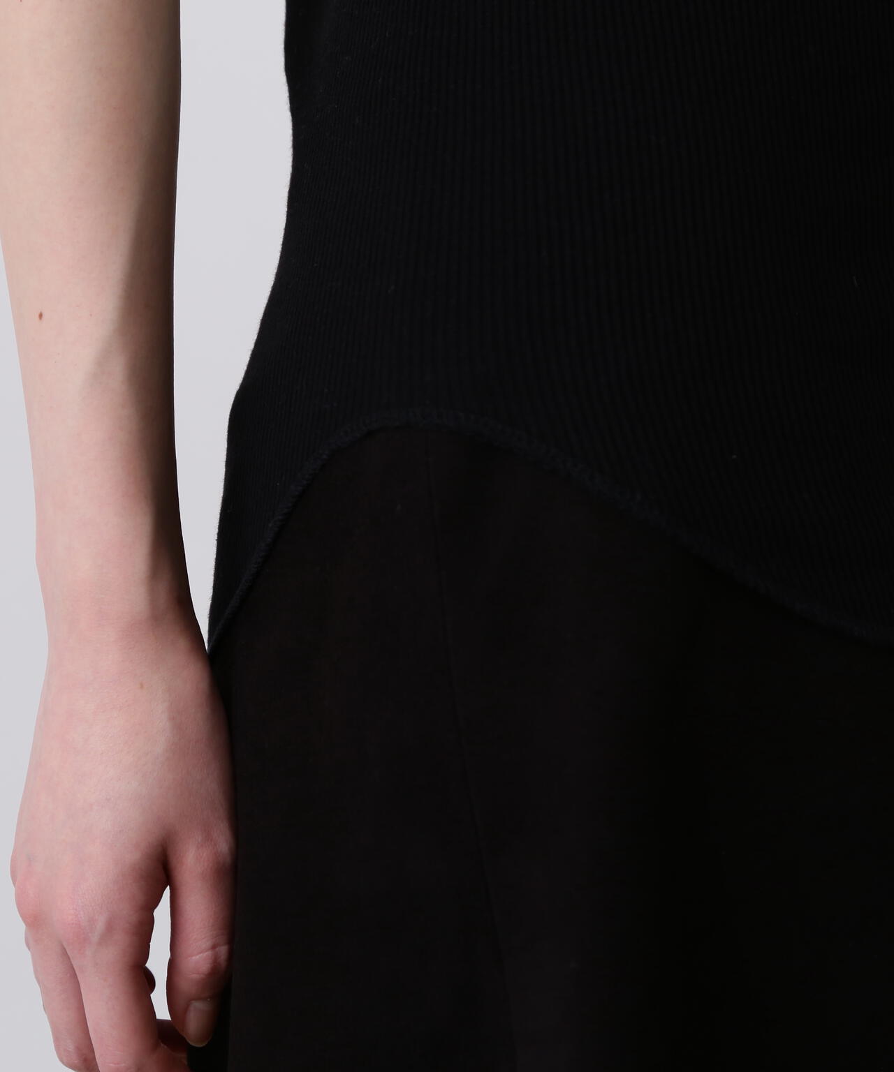 YLEVE / ORGANIC COTTON LOOP-WHEELED RIB TANK TOP