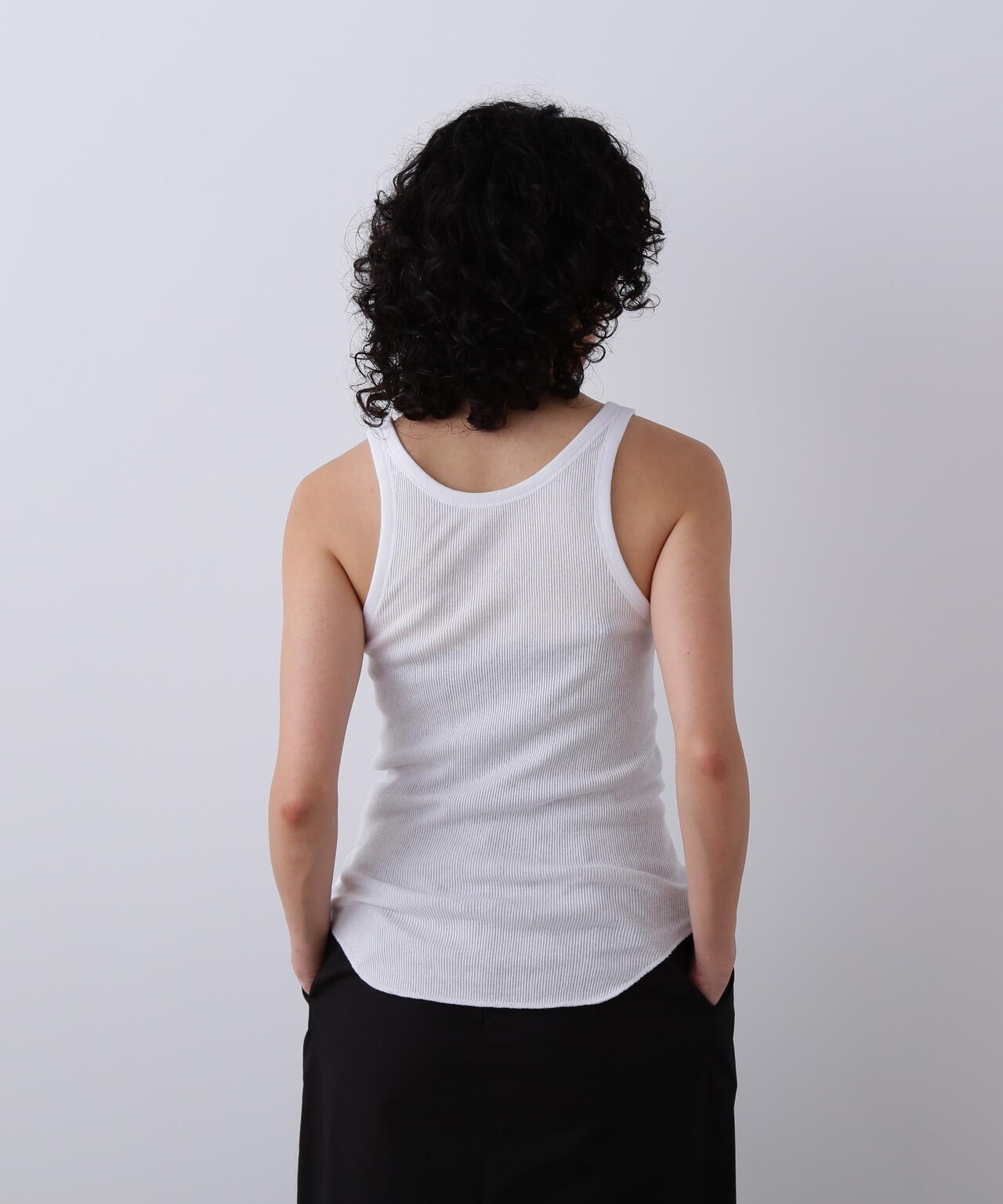 YLEVE / ORGANIC COTTON LOOP-WHEELED RIB TANK TOP