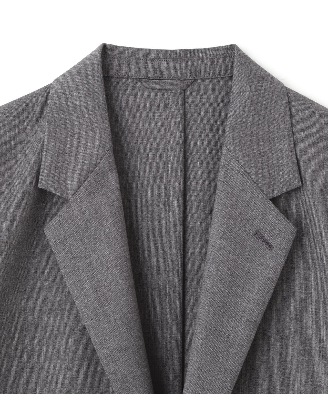 YLEVE / SUPER120'S CHAMBRAY WOOL JACKET