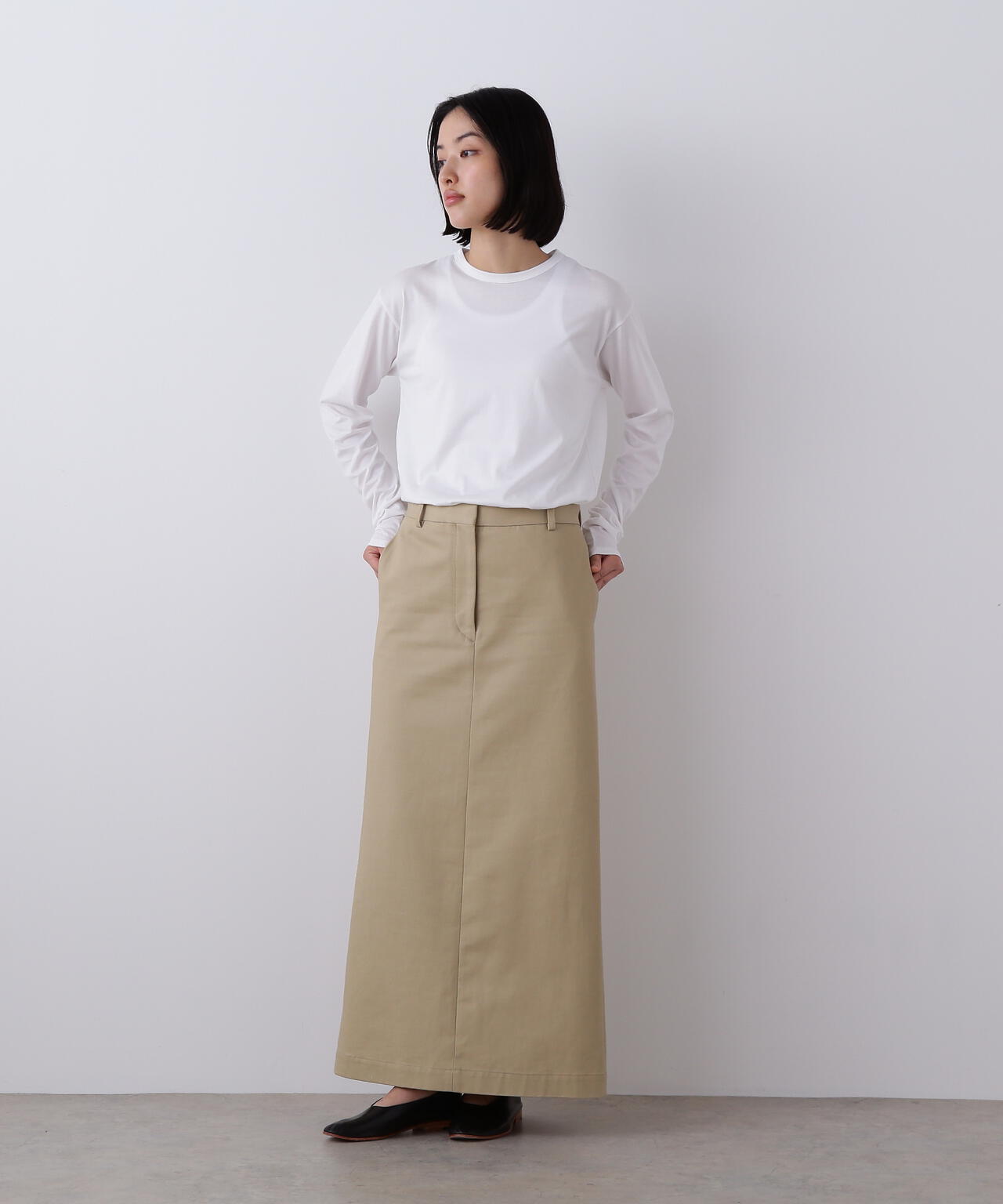 YLEVE / FINX COTTON CHINO SKIRT