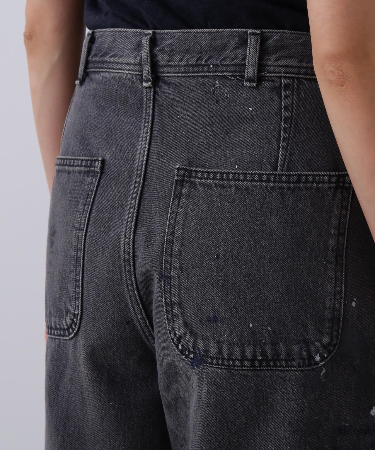 YLEVE / HAND PAINT DENIM SHORTS