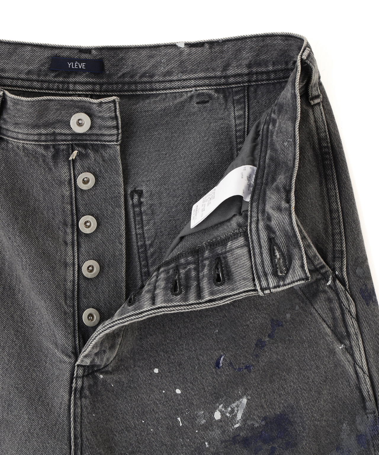 YLEVE / HAND PAINT DENIM SHORTS