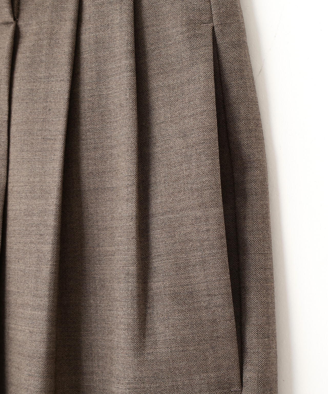 YLEVE / SUPER120'S CHAMBRAY WOOL 3TACK TROUSERS