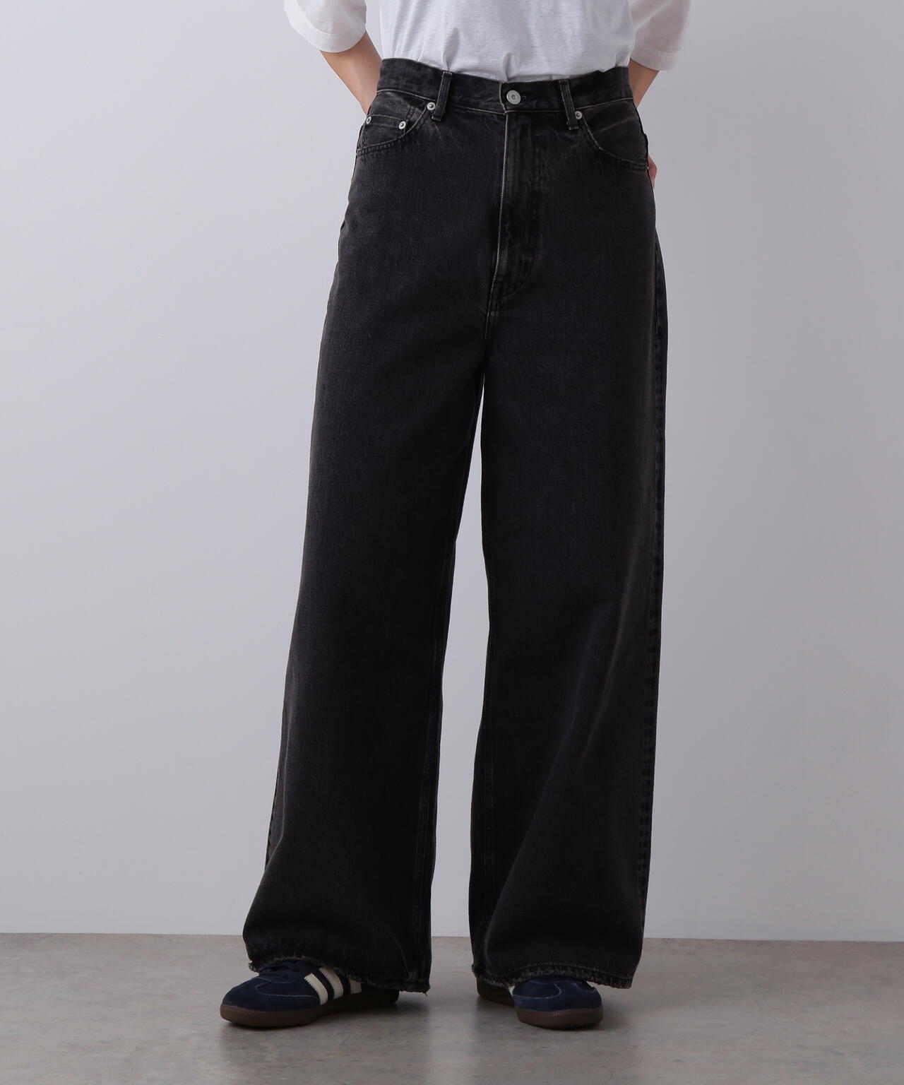 YLEVE / 13.5oz DENIM HIGH WAIST WIDE