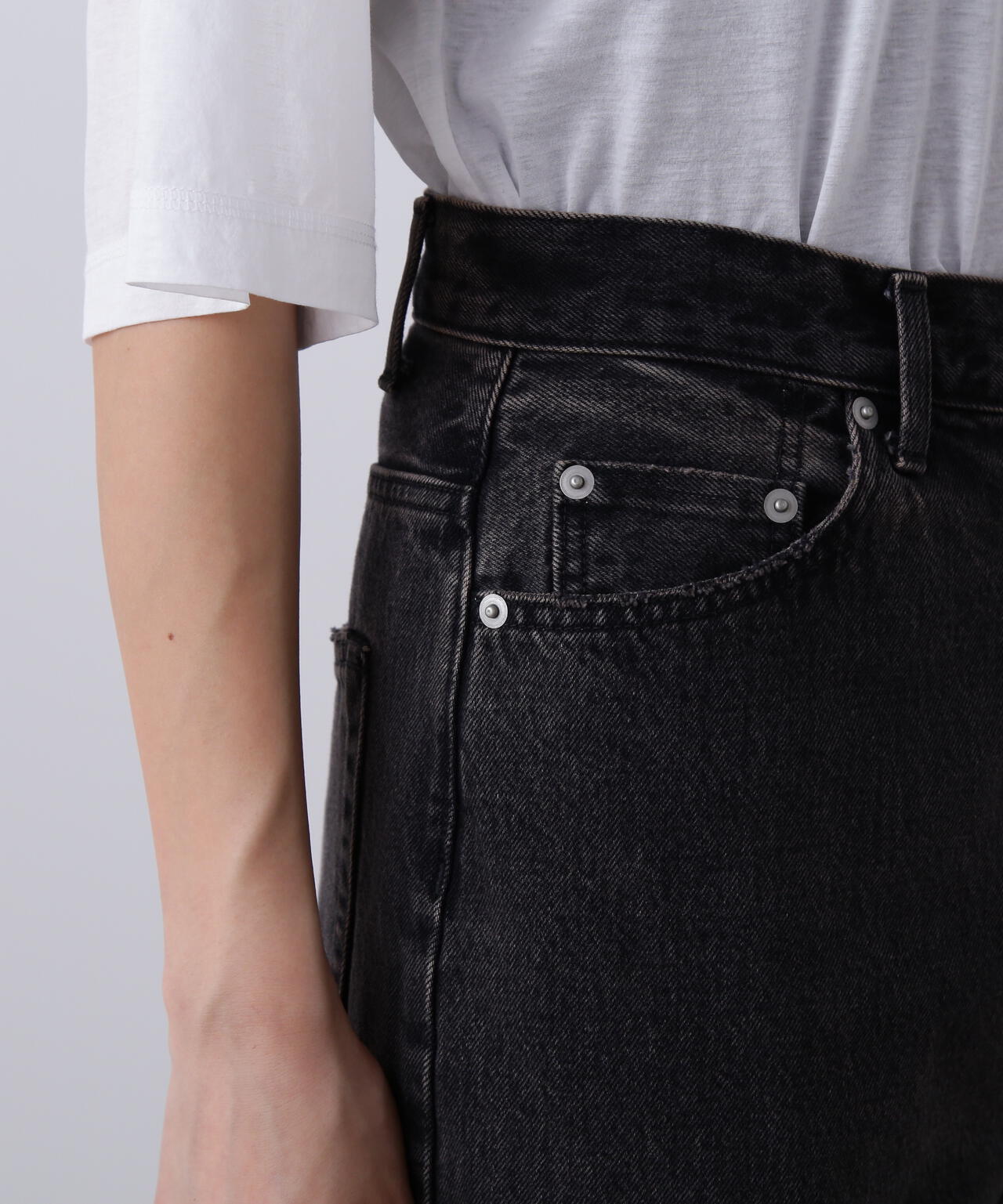 YLEVE / 13.5oz DENIM HIGH WAIST WIDE