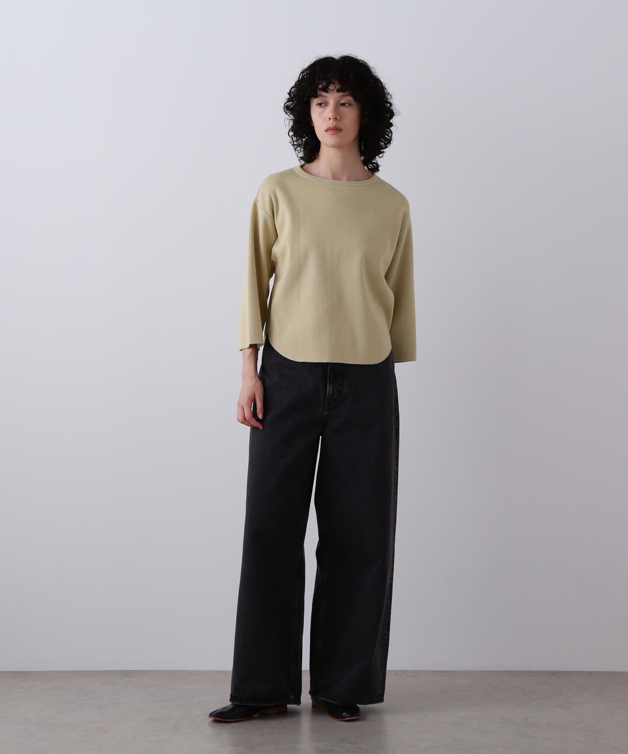 YLEVE / 13.5oz DENIM HIGH WAIST WIDE