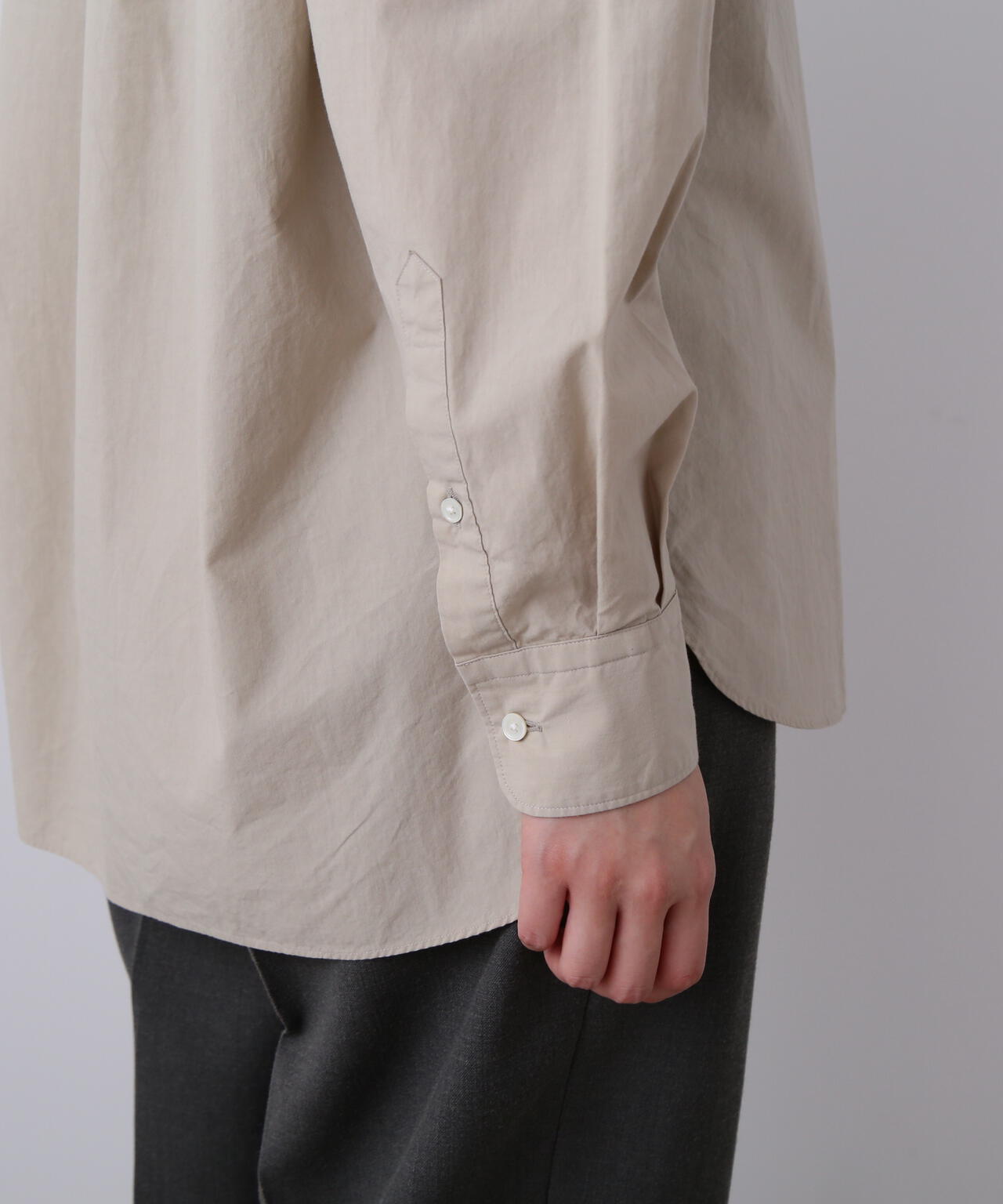 YLEVE / COTTON SILK TYPEWRITER SHIRT