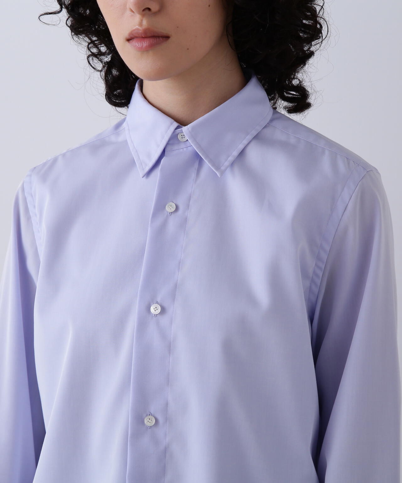 YLEVE / COTTON BROAD CLOTH LAYERED SHIRT