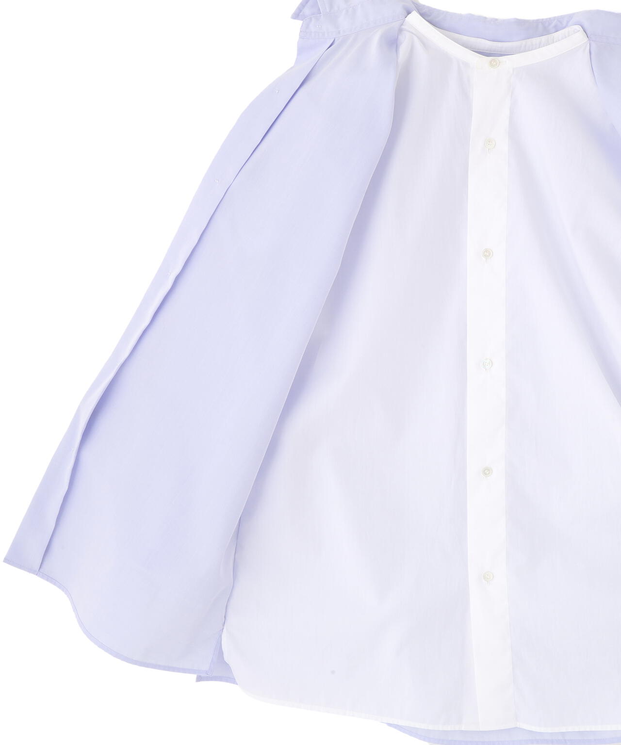YLEVE / COTTON BROAD CLOTH LAYERED SHIRT