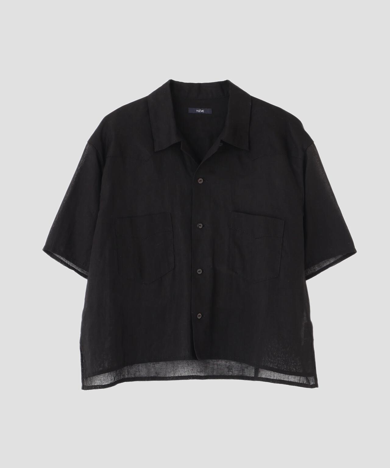 YLEVE / COTTON RAMIE VOILE HAND STITCH SHIRT
