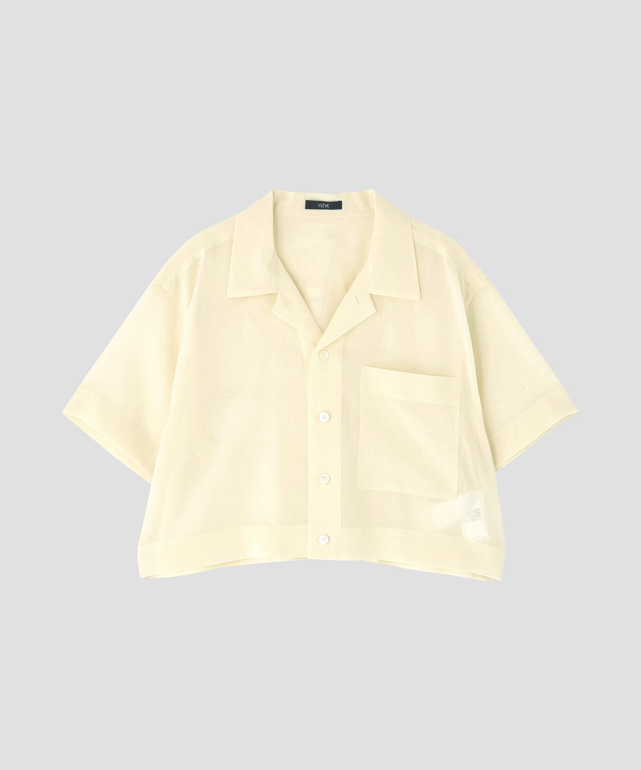 YLEVE / COTTON VOILE LAWN SHORT SLEEVE SHIRT