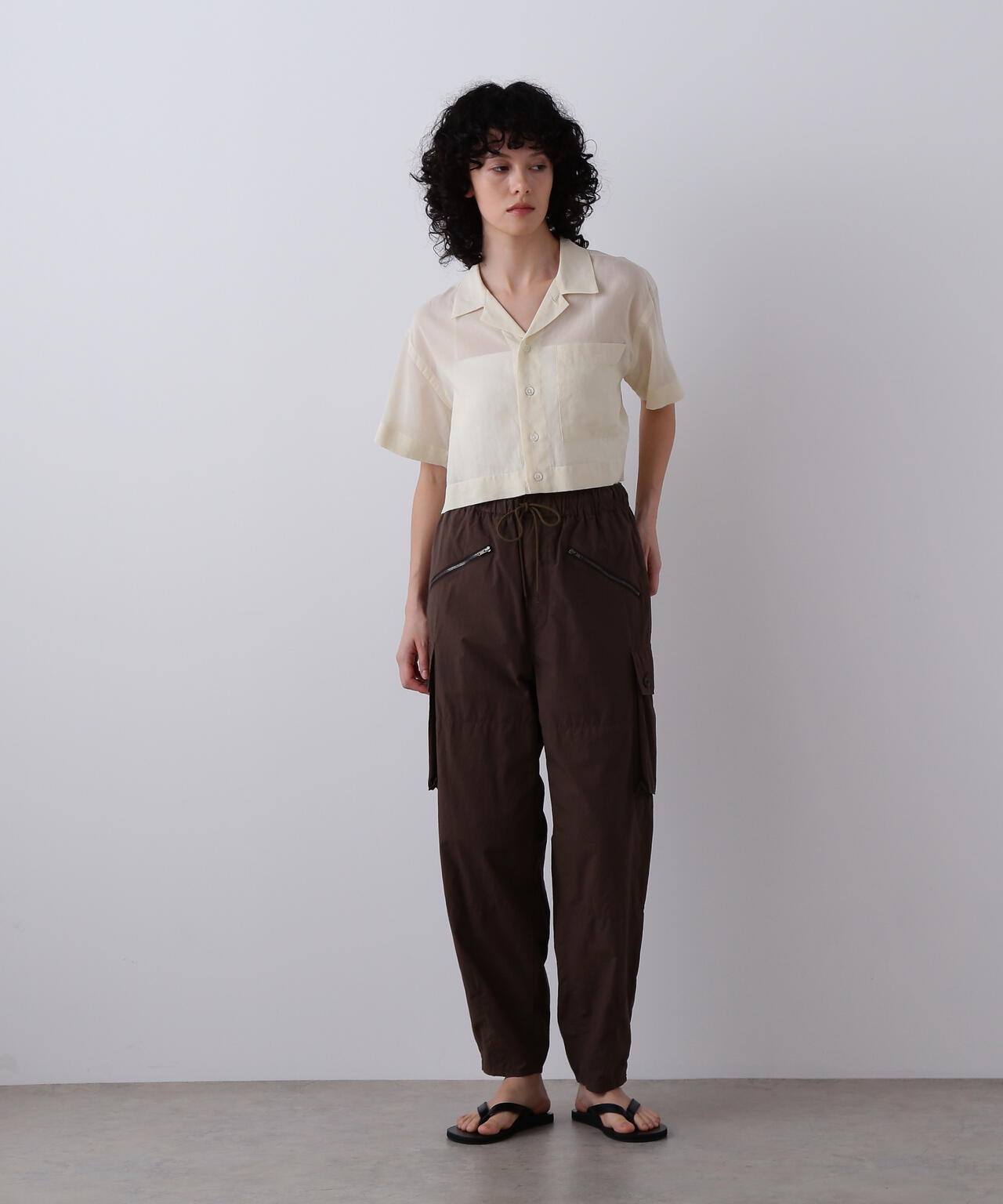 YLEVE / COTTON VOILE LAWN SHORT SLEEVE SHIRT