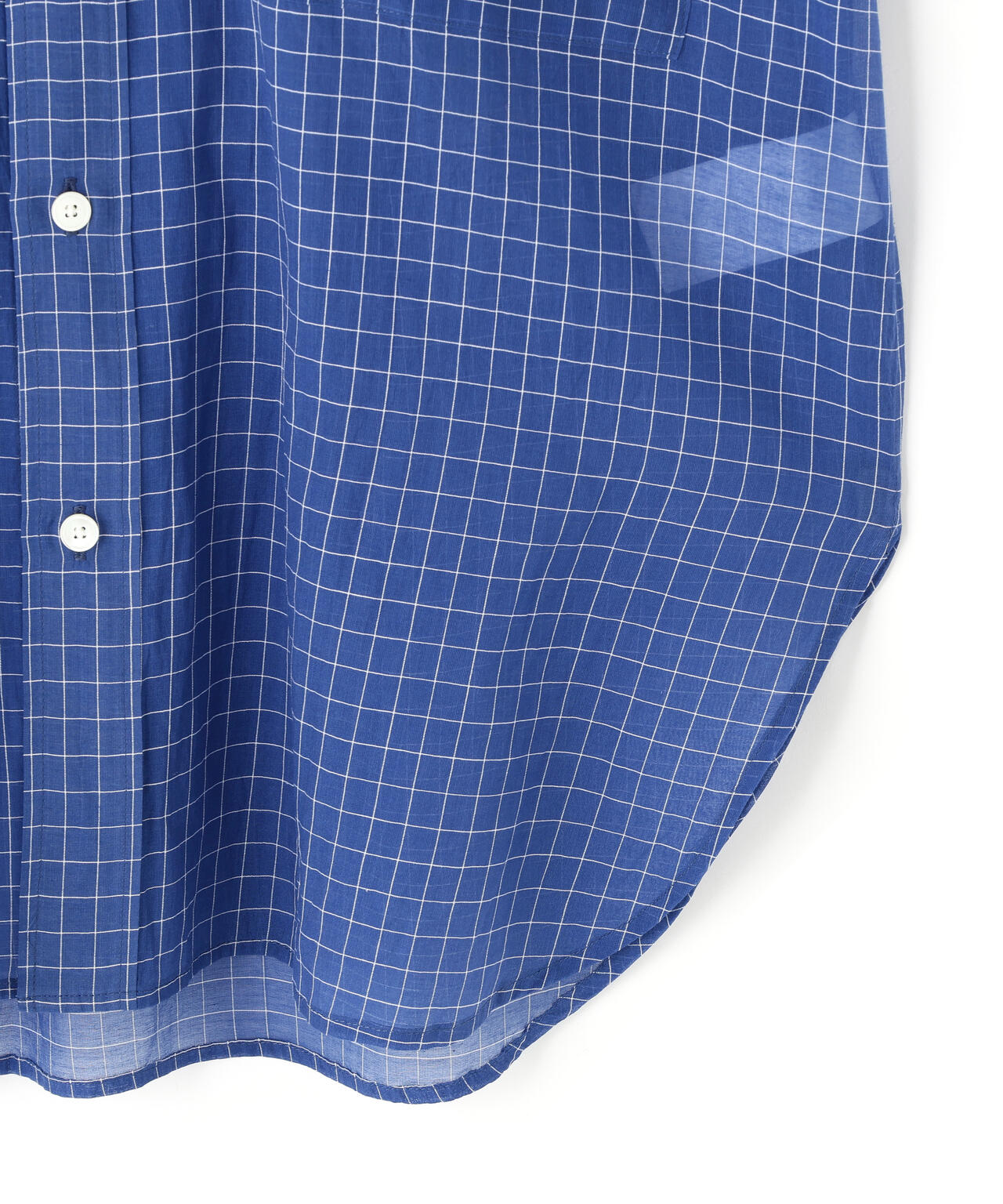 YLEVE / COTTON SILK CHECK SHIRT