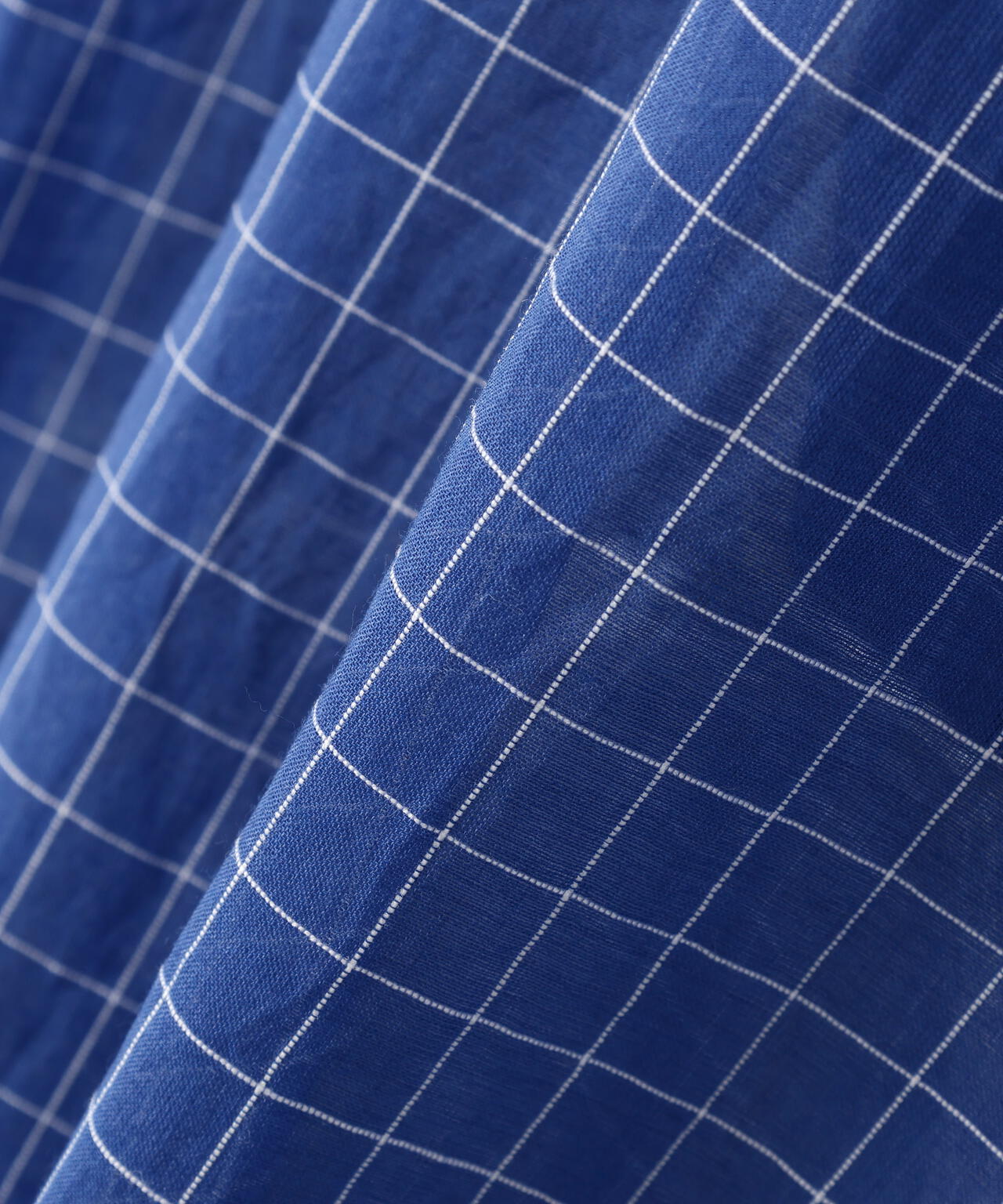 YLEVE / COTTON SILK CHECK SHIRT