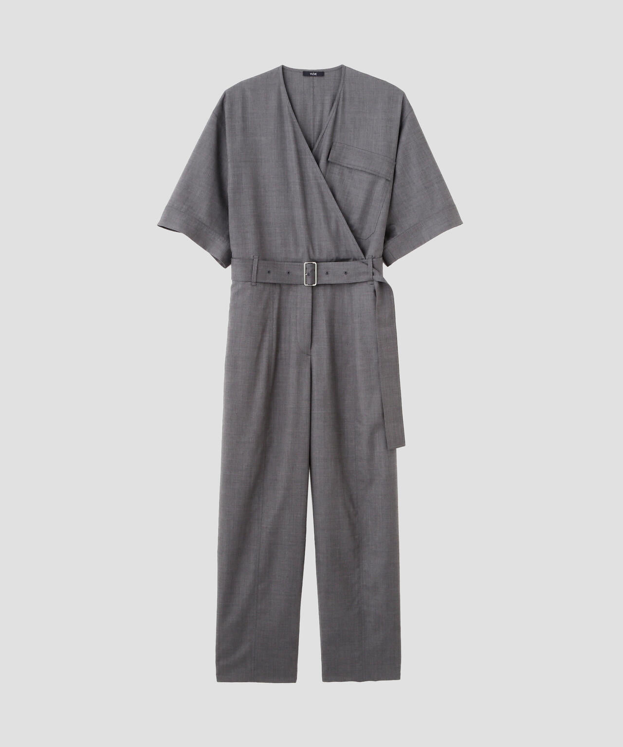 YLEVE / SUPER120'S CHAMBRAY WOOL ALL IN ONE